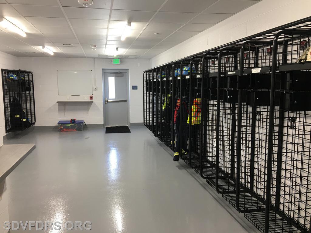 Emergency Medical Services Turnout Gear Storage Room