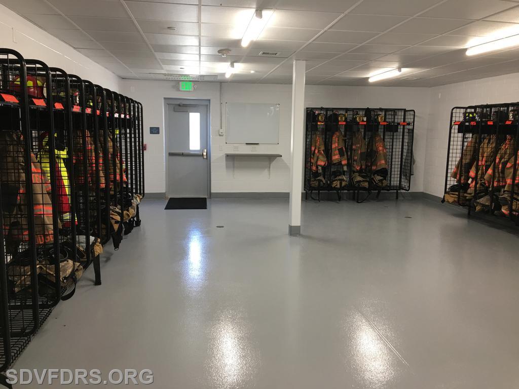 Fire Turnout Gear Storage Room